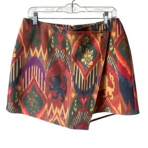 Alden Adair x Jared Hughes Felicity Skort Royal Ikat Size Medium NWT Reg. $198